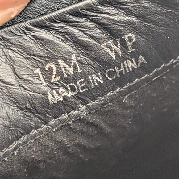 Linea Paolo Wynda Pointed Toe Ankle Bootie Women's Black Leather Size US12M EU43 - Picture 9 of 12